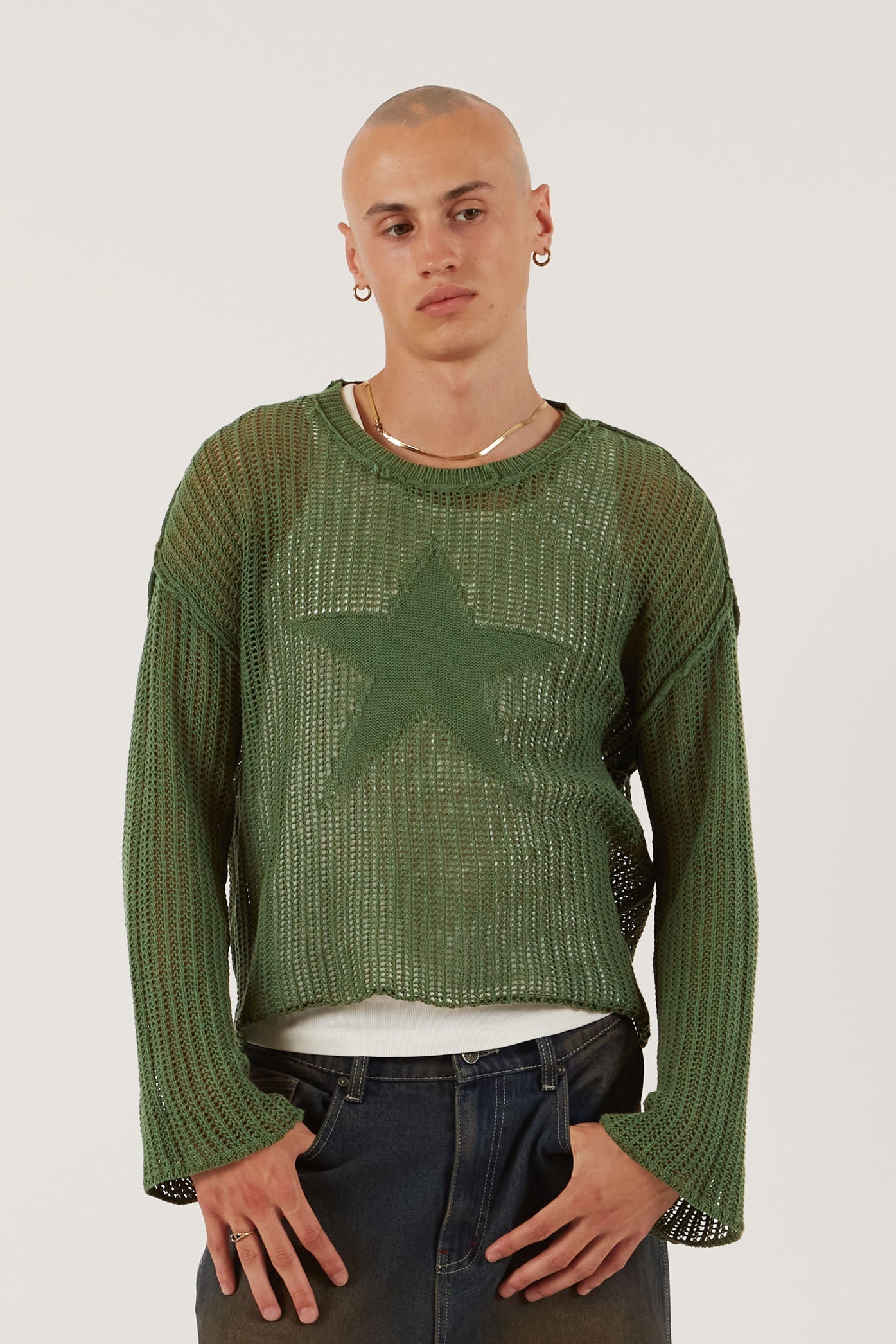 Jaded London Green Nebula Jumper