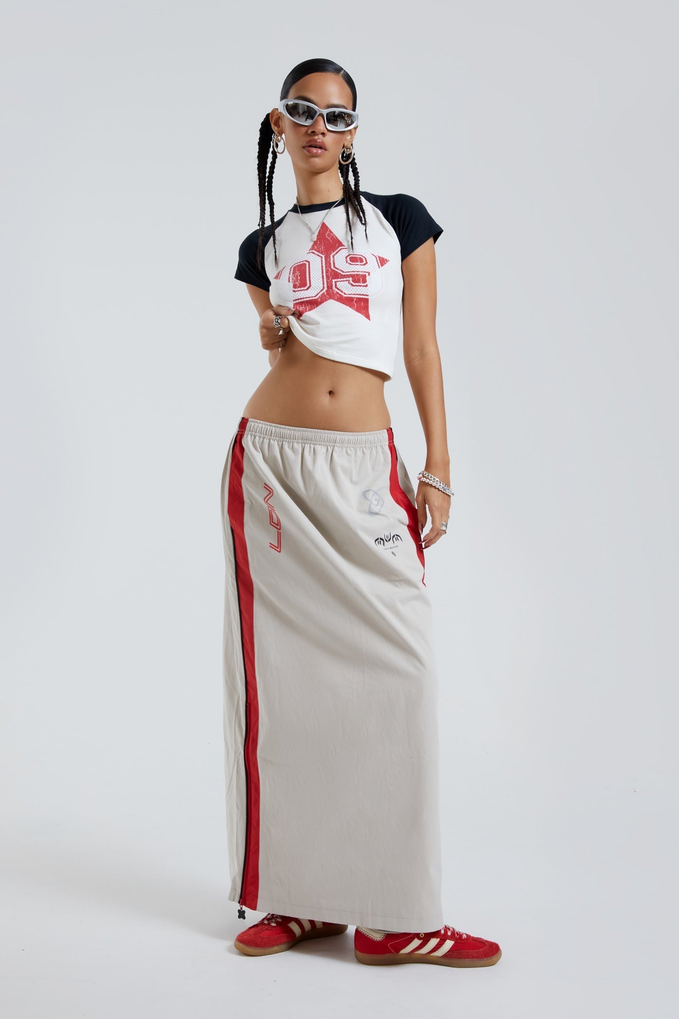 Uptown Windbreaker Maxi Skirt