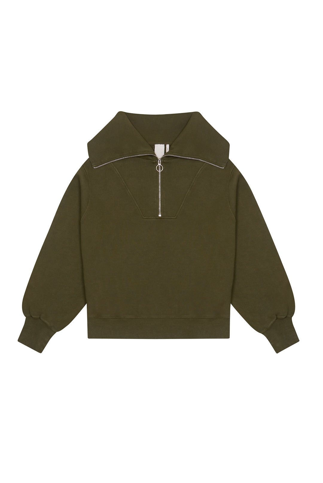 Jaded London NTRLS Moss Quarter Zip Sweatshirt