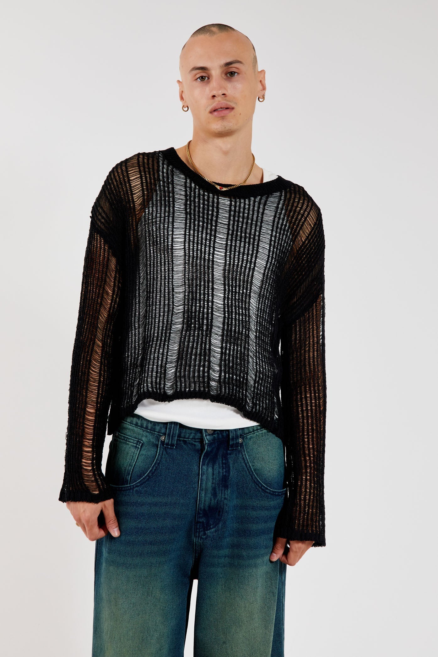 Jaded London Black Labyrinth Jumper