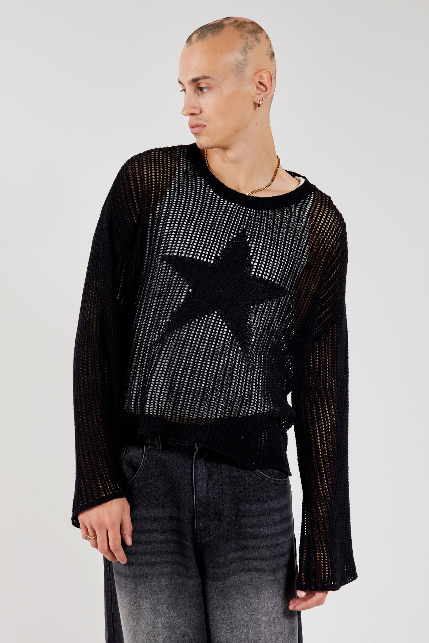 Jaded London Black Nebula Jumper