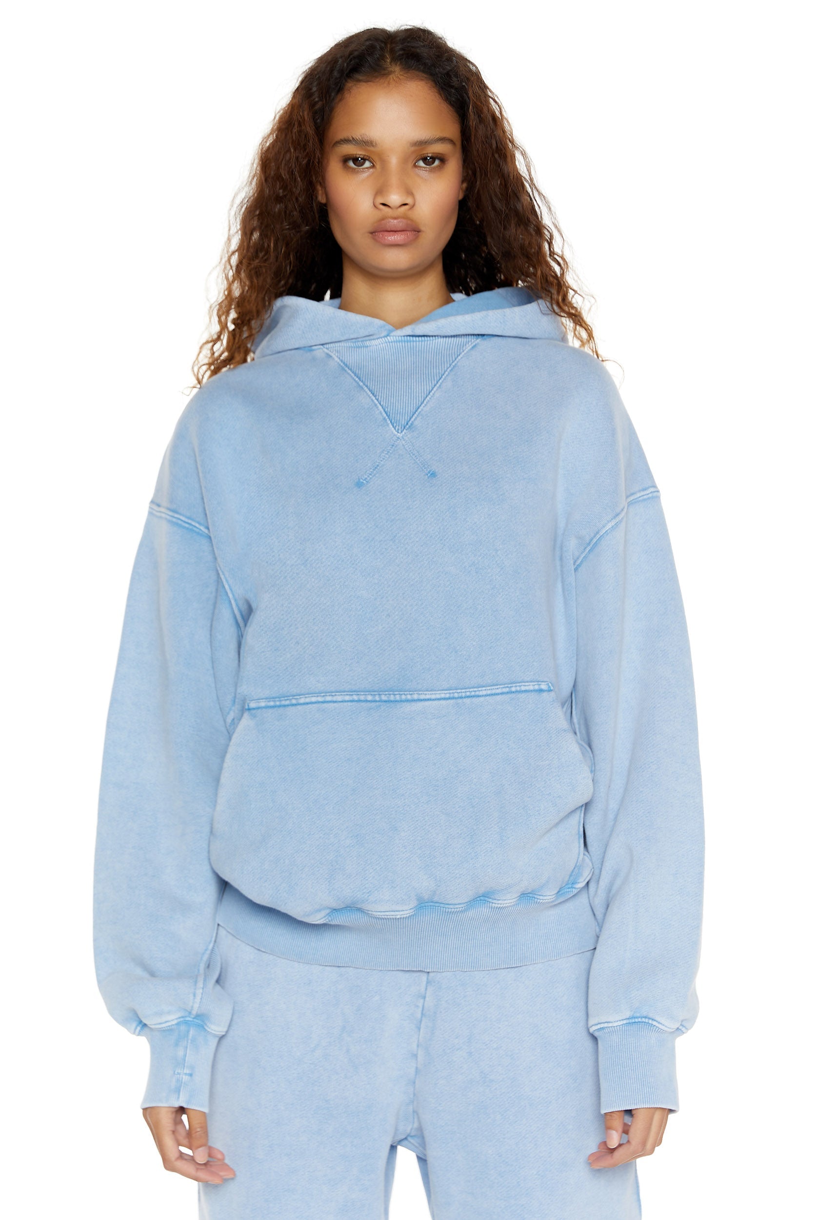 Jaded London NTRLS Powder Blue Oversized Hoodie