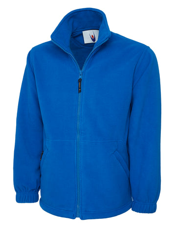 royal blue zip up fleece