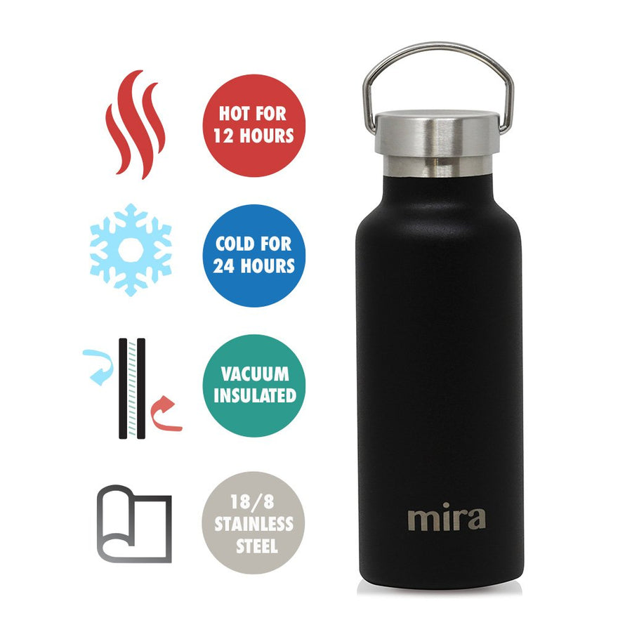 Download Mira Alpine 25 Oz Water Bottle Black Davenly