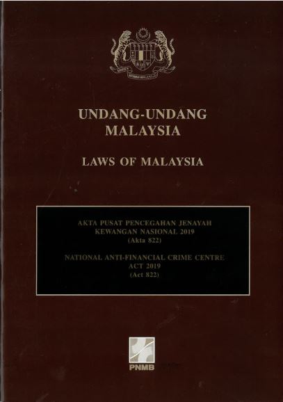 Akta Pusat Pencegahan Jenayah Kewangan Nasional 2019 (Akta 822)  PNMB2U