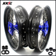 KKE 17 Inch Cush Drive Supermoto Rims for SUZUKI DR650SE 1996-2021 Blue