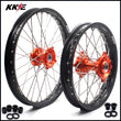 KKE 17 & 14 Kid's Small Wheels Rims fit KTM 85 SX 2003-2020 Orange