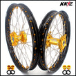 KKE 21 & 18 Enduro Rims for Suzuki RMZ250 2007-2021 RMZ450 2005 Gold Nipple