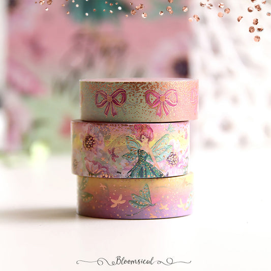 Cherry Blossom Washi Tape Set Gold Foil