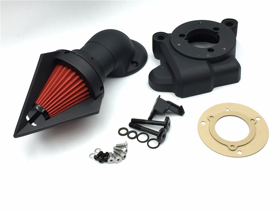 HTT Motorcycle Matte Black Spike Triangle Air Cleaner Kits For 2014 Harley Davidson Electra Glide Flhtcu