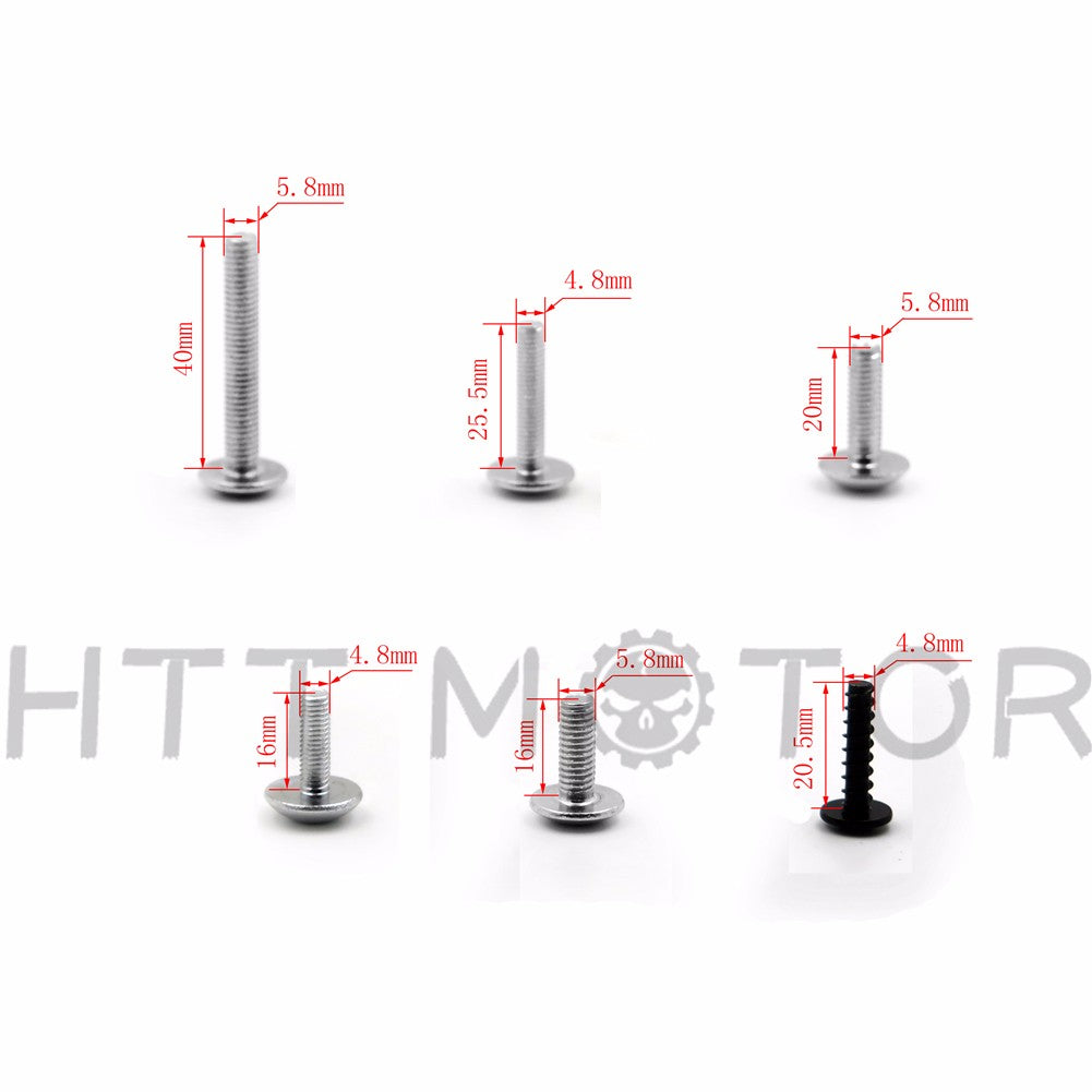 HTTMT Complete Fairing Bolts Kits For Suzuki GSXR 750 00-03 GSXR 1000 01-02 Silver