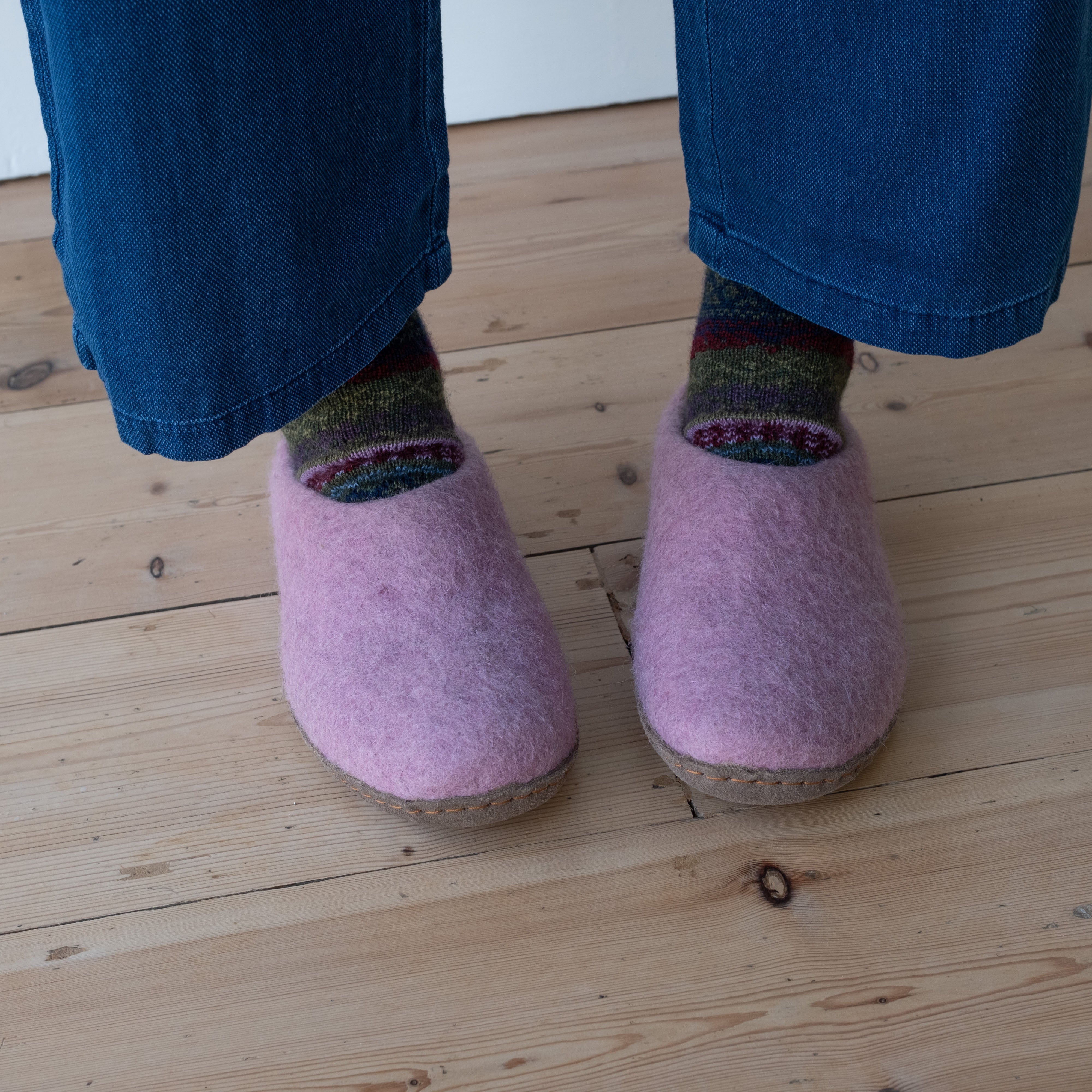 Greta Felted Wool Slippers