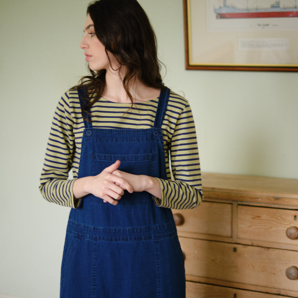 Phoebe Denim Dungaree Dress