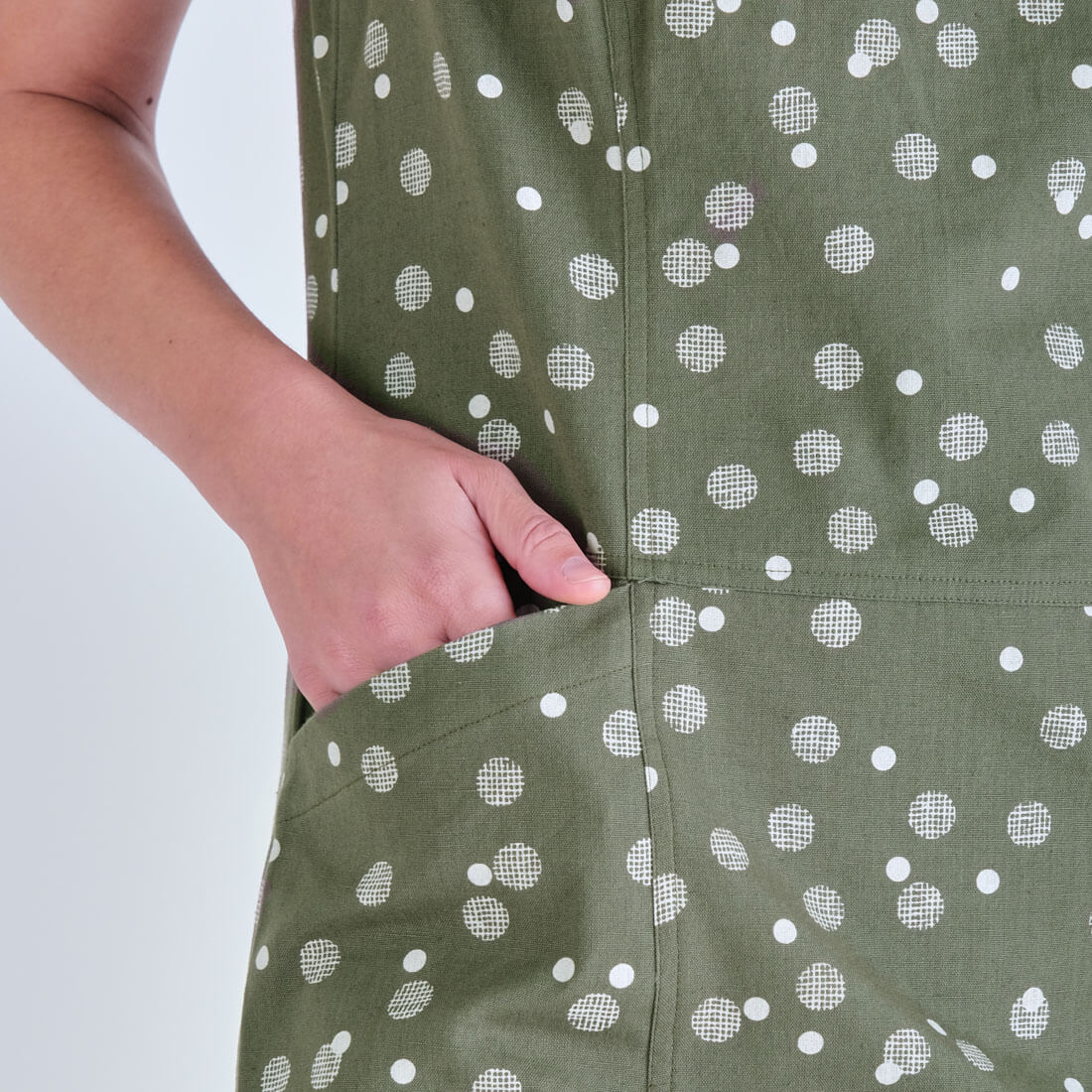 Nina Polka Dot Pinafore Dress