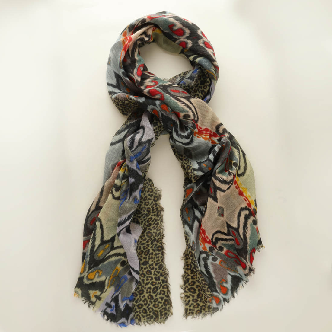 Jil Printed Wool Scarf