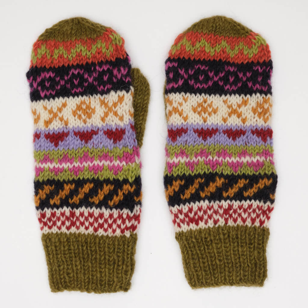 Ewa Fair Isle Full Mittens