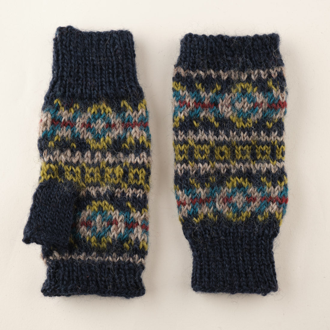 Lottie Fair Isle Finglerless Mittens