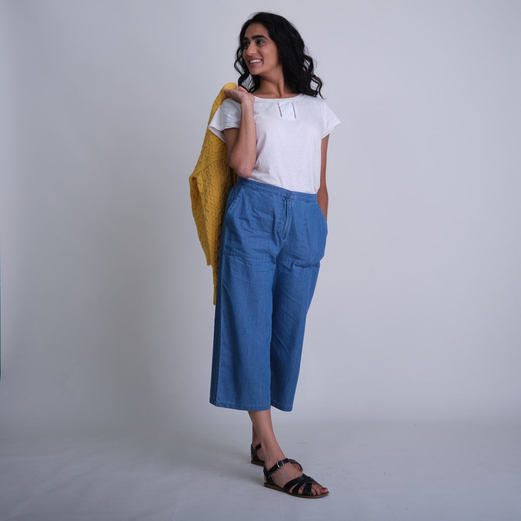 Carrie Organic Denim Culottes