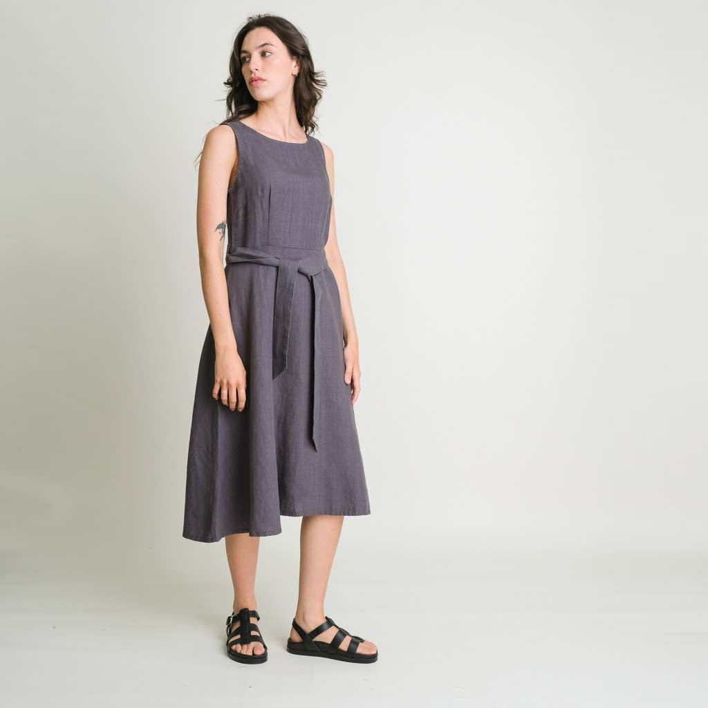 Grace Linen Swing Dress