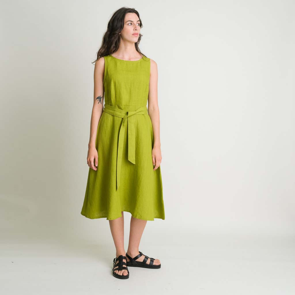 Grace Linen Swing Dress