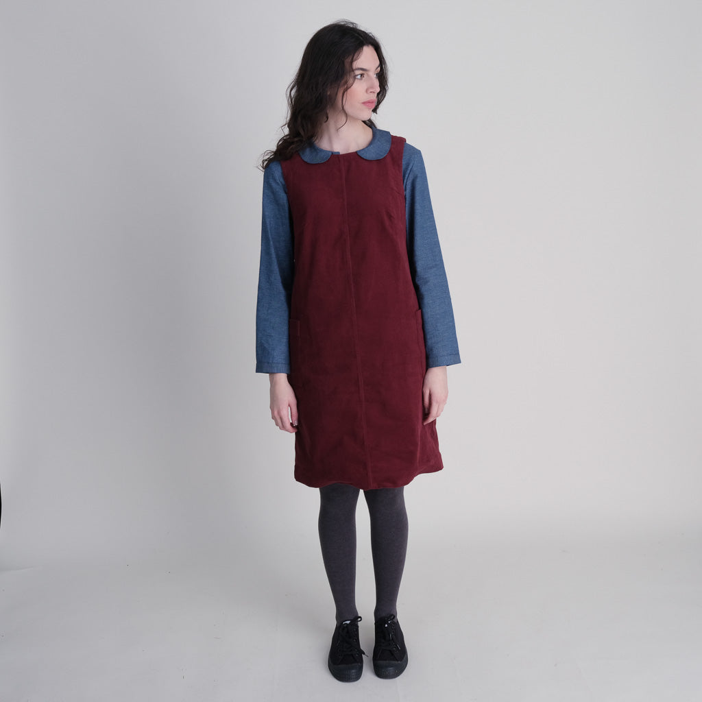 Eva Pinafore Cord Dress