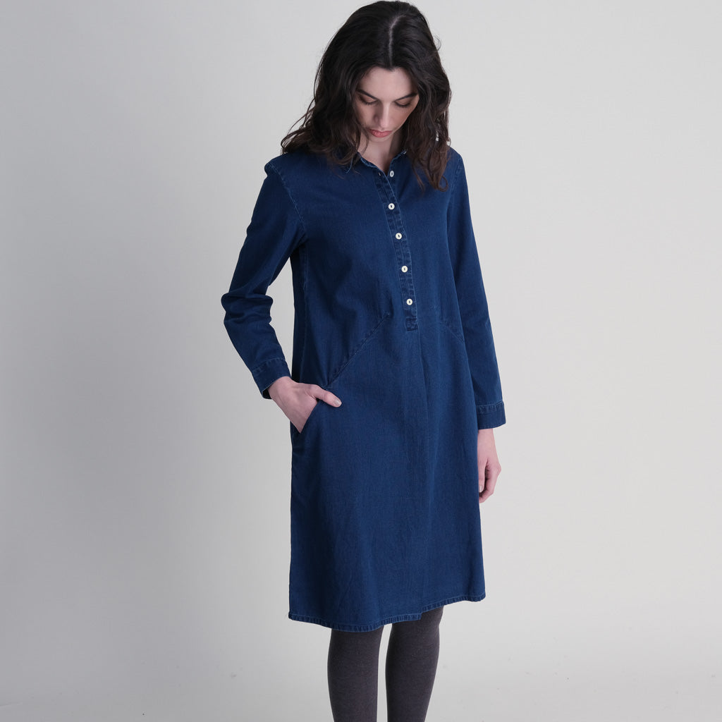 Alexa Denim Shirt Dress