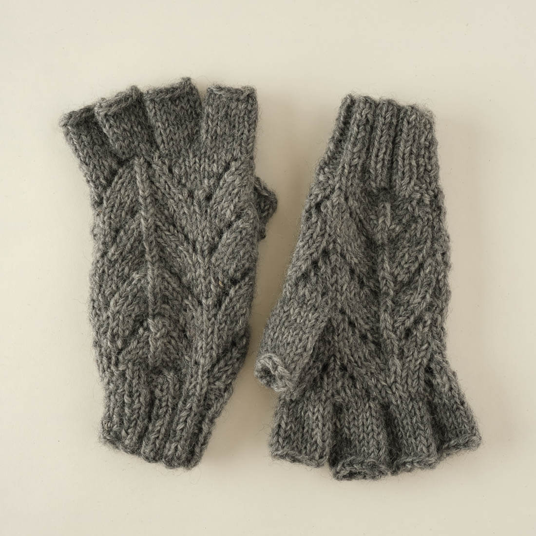 Elsa Lacy Wool Mittens