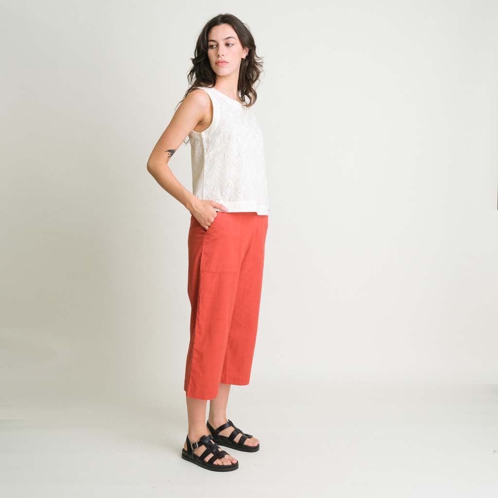 Anna Red Culottes