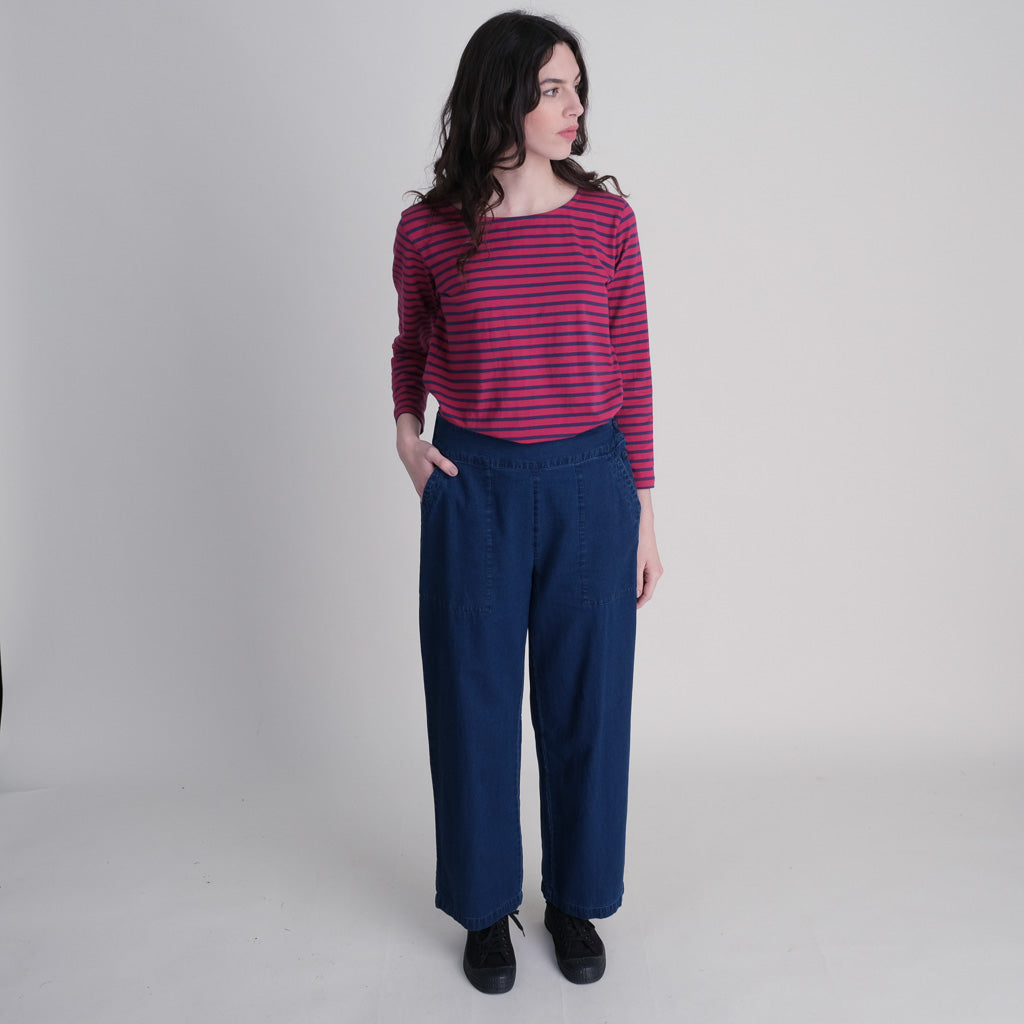 Anna Wide Legged Denim Trousers