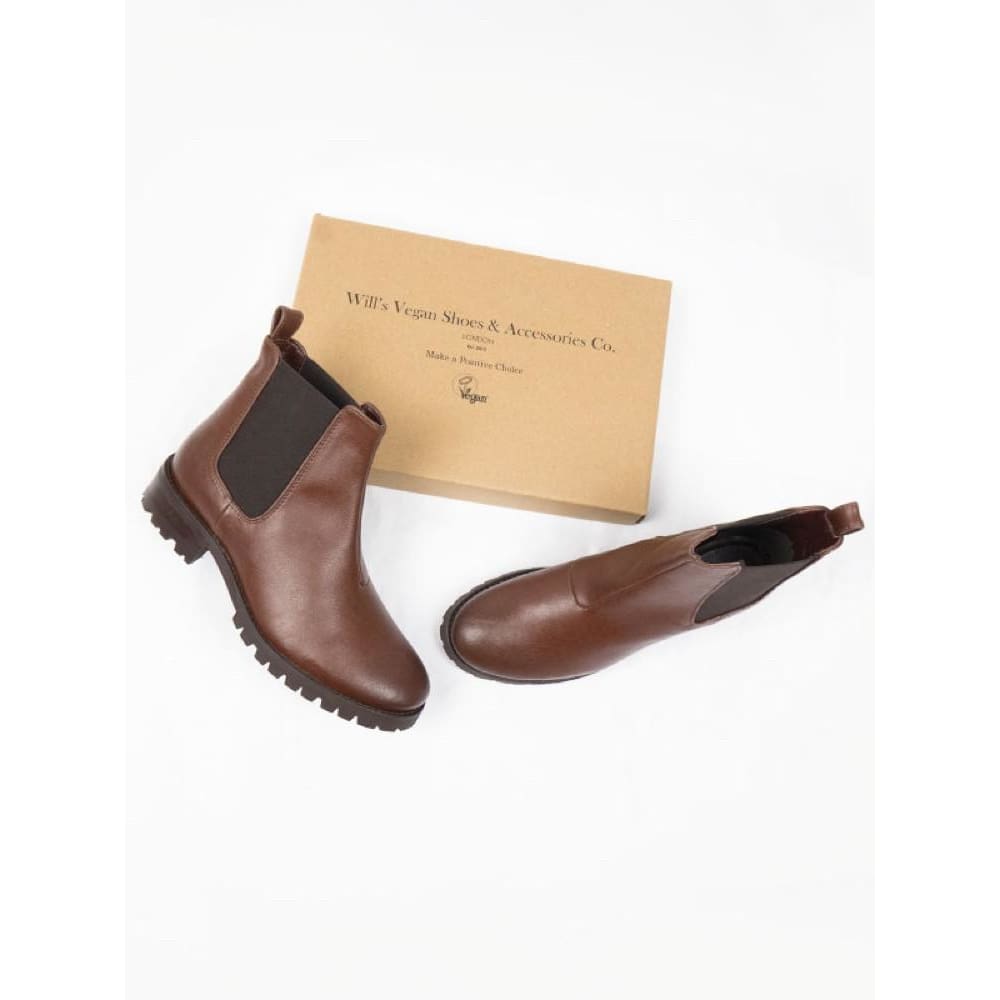 chestnut chelsea boots