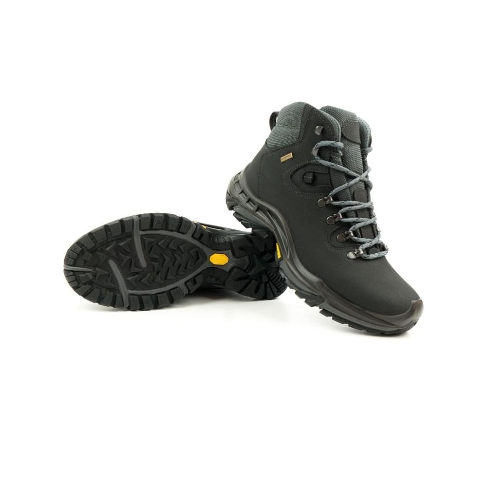 black waterproof walking boots