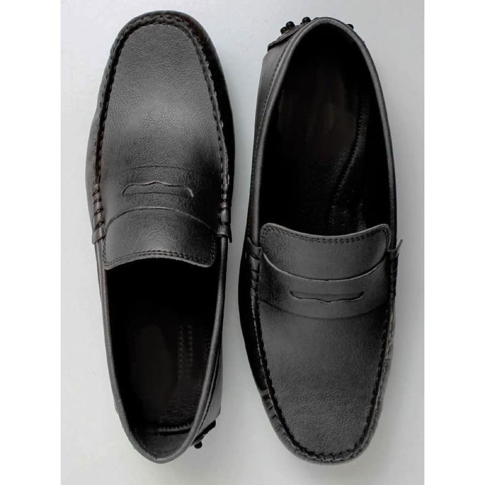 black driving loafers