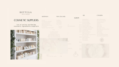 Worldwide Suppliers Guide | Bottega Zero Waste