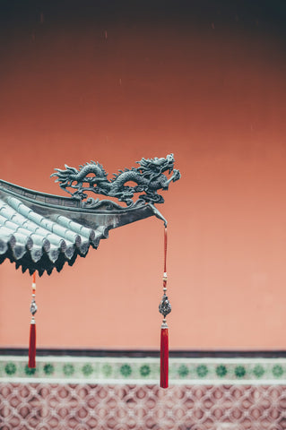 Sculpture of Chinese dragon