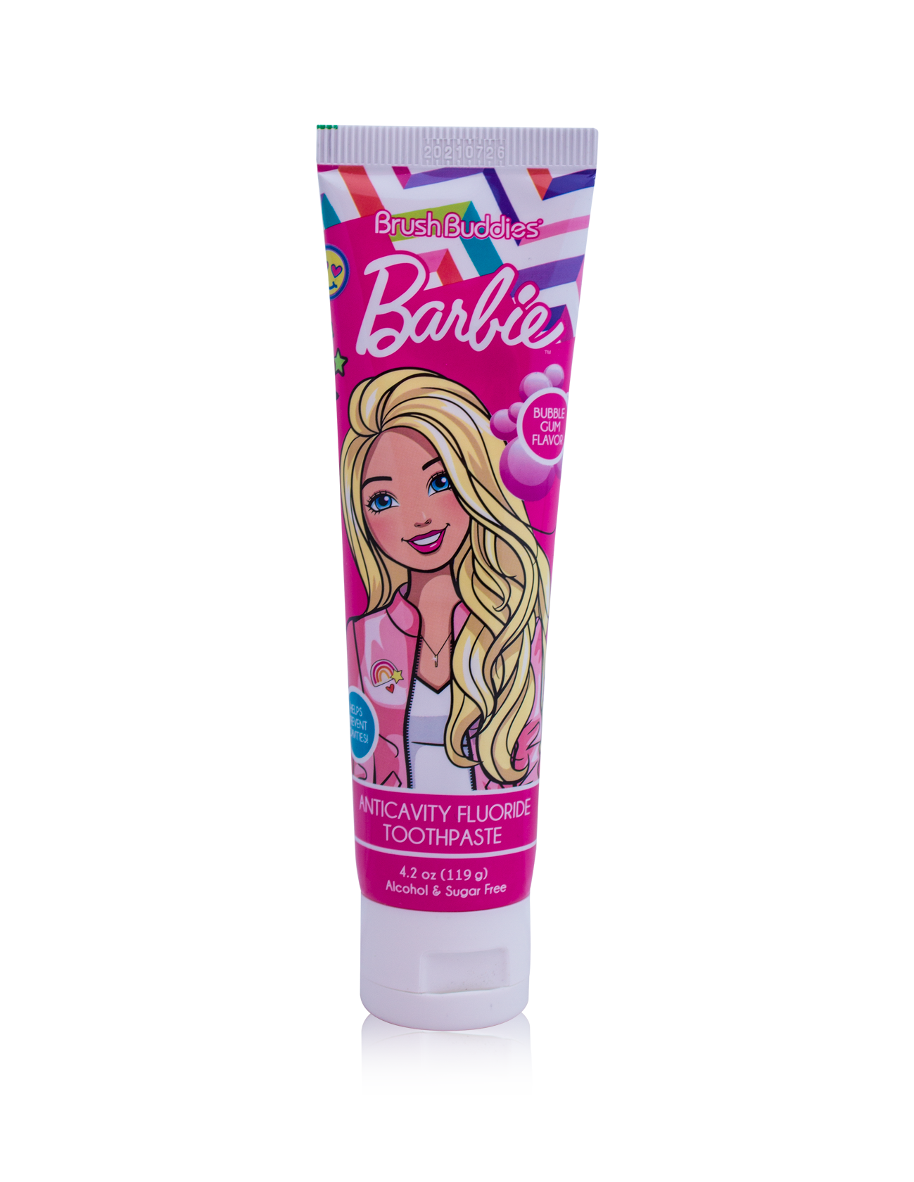 pink barbie toothpaste