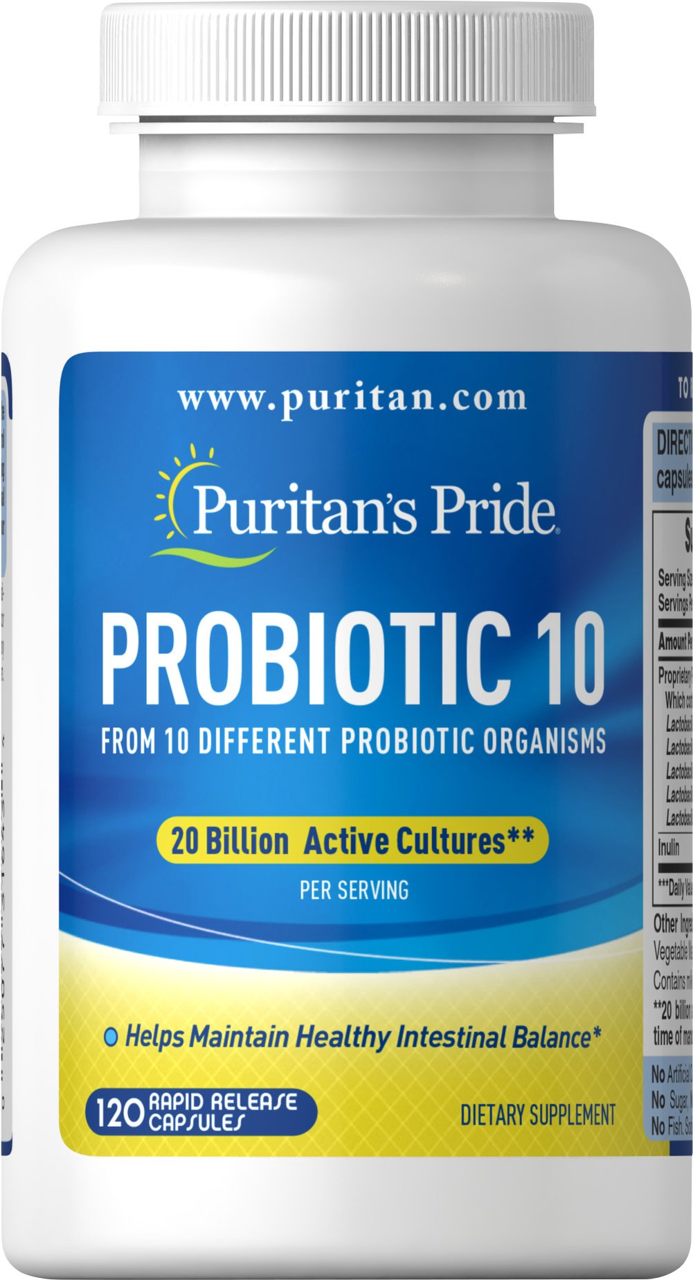 Image of Puritan's Pride Probiotic 10 (120 Caps)