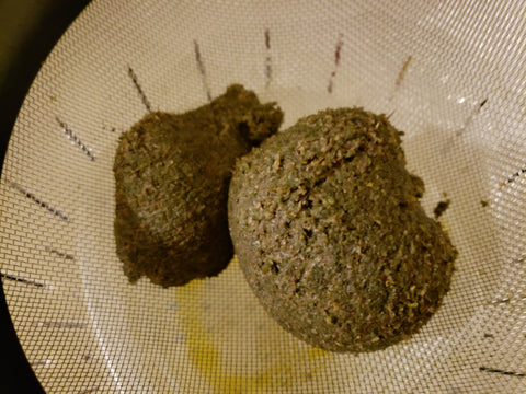 Cannabis leftover after straining