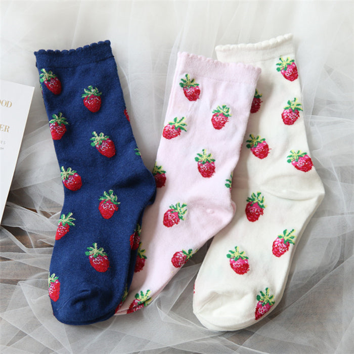 lolita strawberry socks yc23031 – anibiu