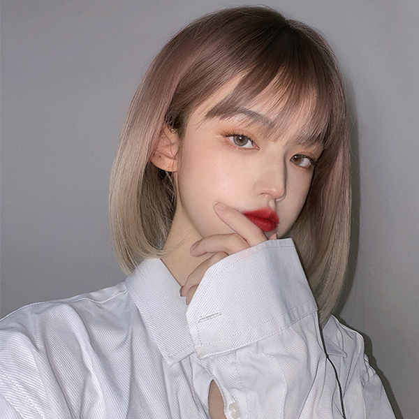 Korean brown short wig YC23877 – anibiu
