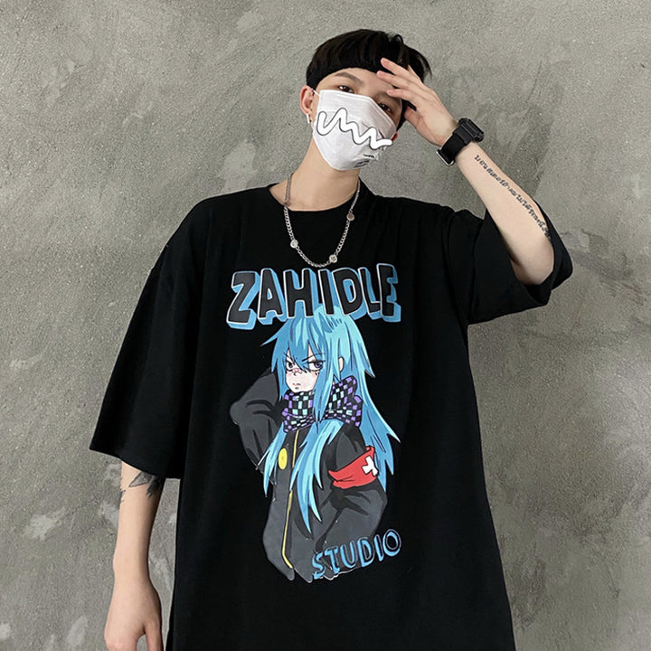 Fashion casual anime pattern T-shirt yc23175 – anibiu