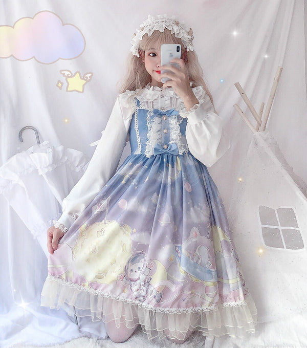 Lolita cat gradient jsk dress yc22783 – anibiu