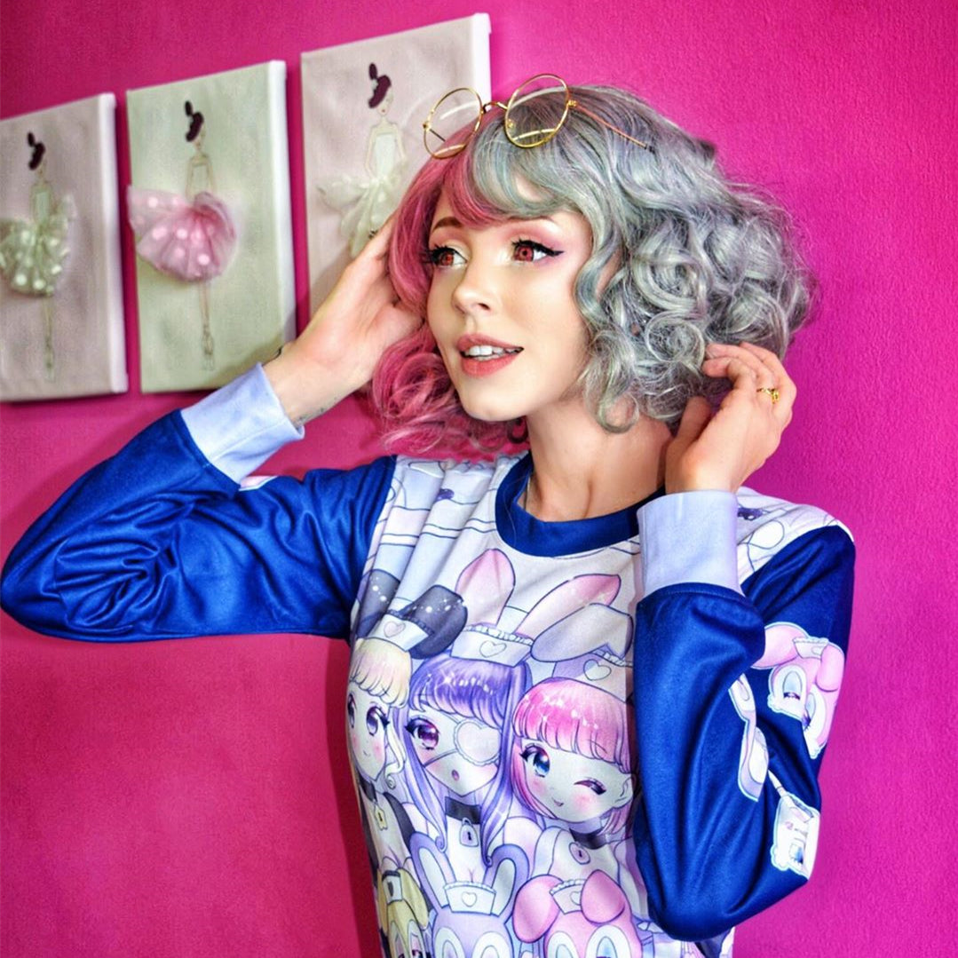 Lolita retro cute mixed color wig yc20672 – anibiu