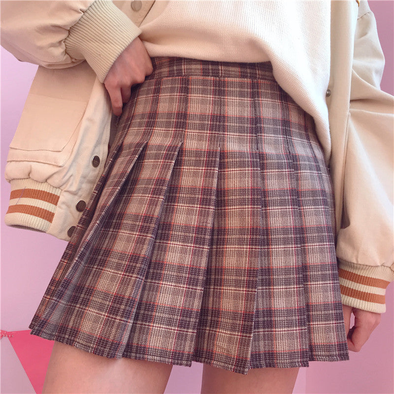 Lolita plaid skirt yc21102 – anibiu