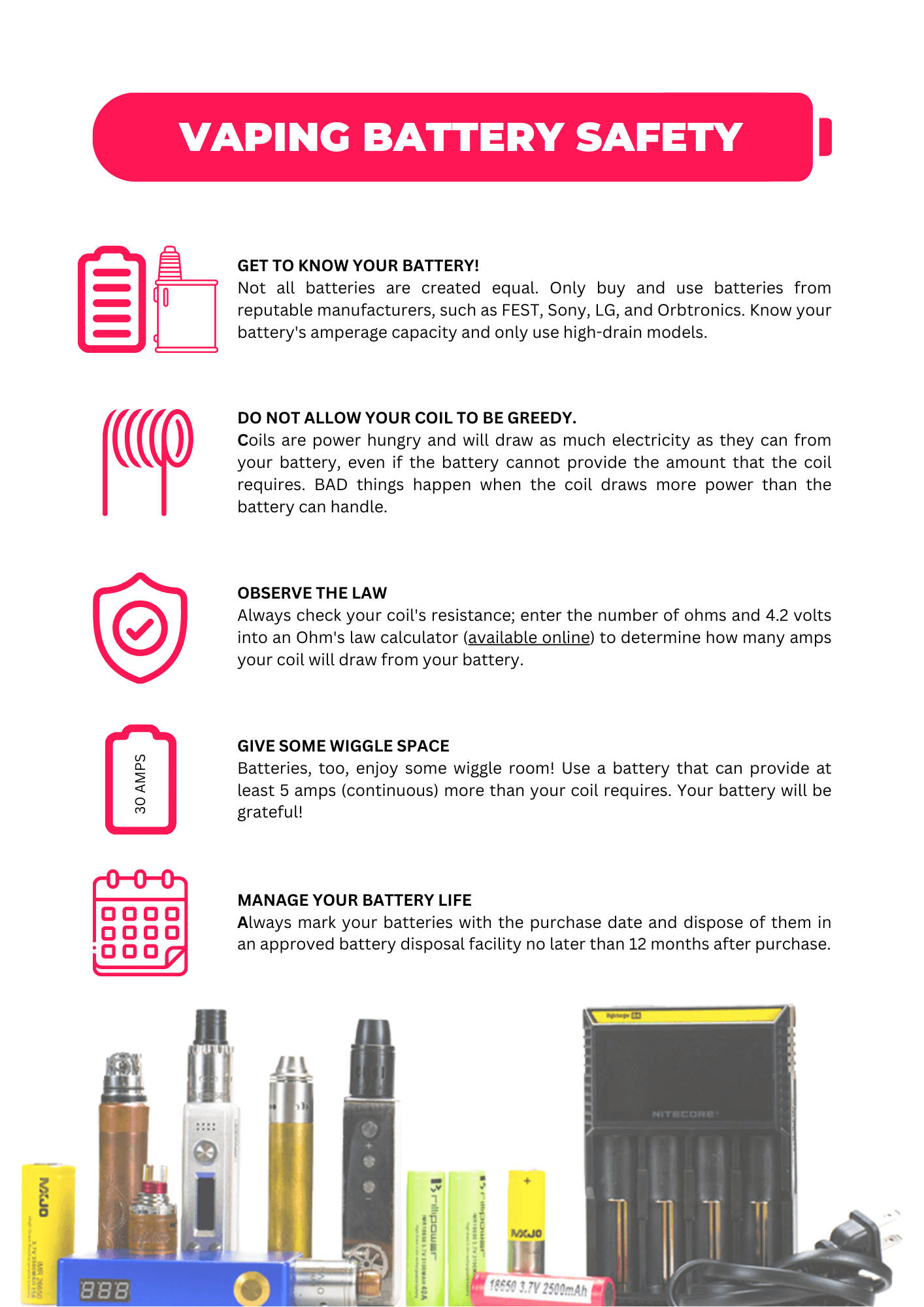 Vape Battery Safety - Smokz Vape Store