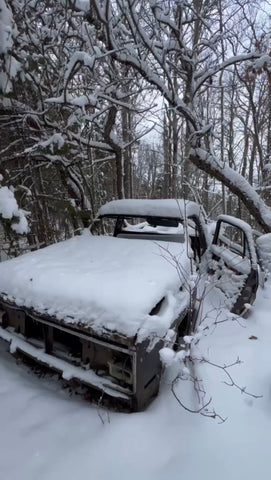 abandoned truck