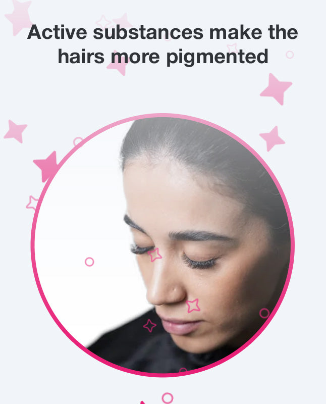 Active substances make the hairs more pigmented