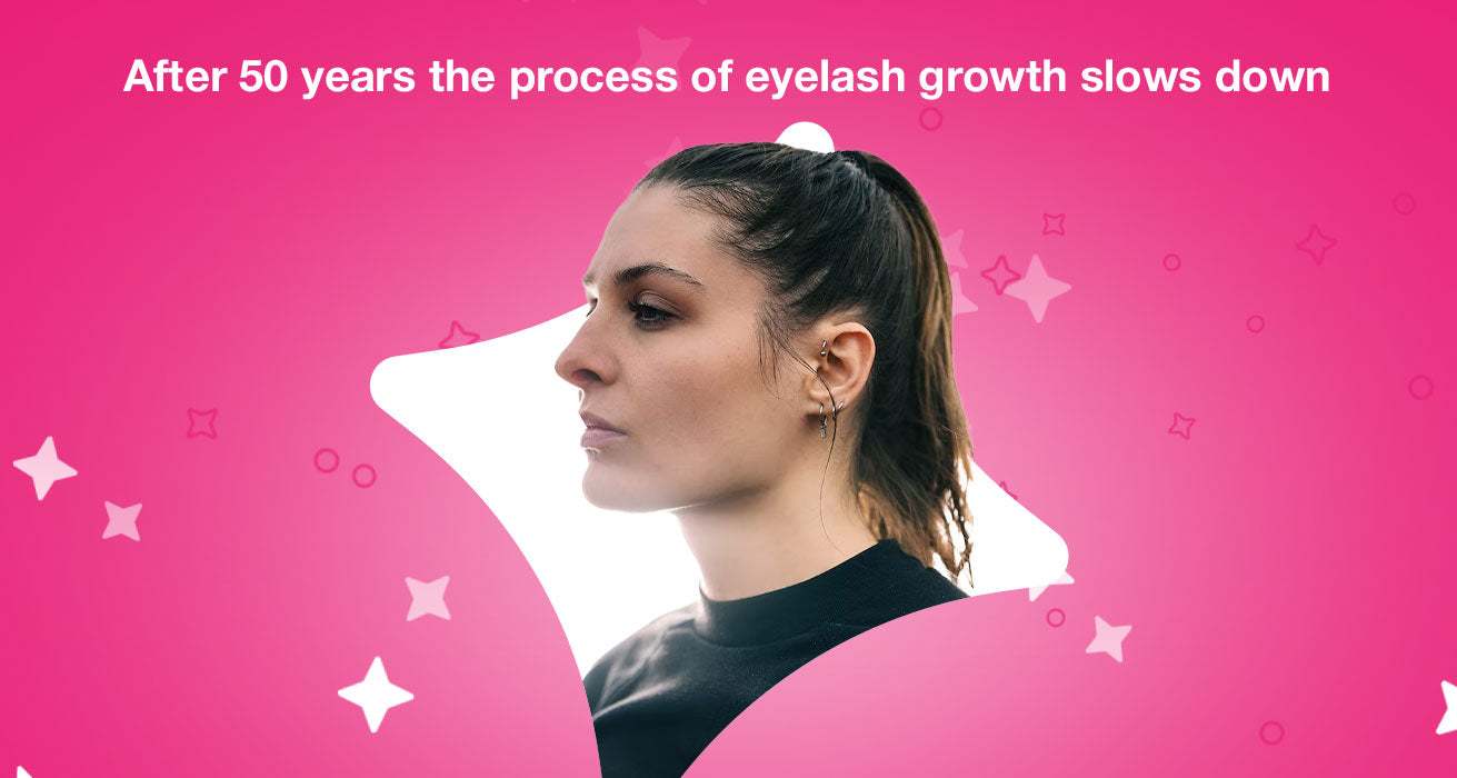 After 50 years the process of eyelash growth slows down