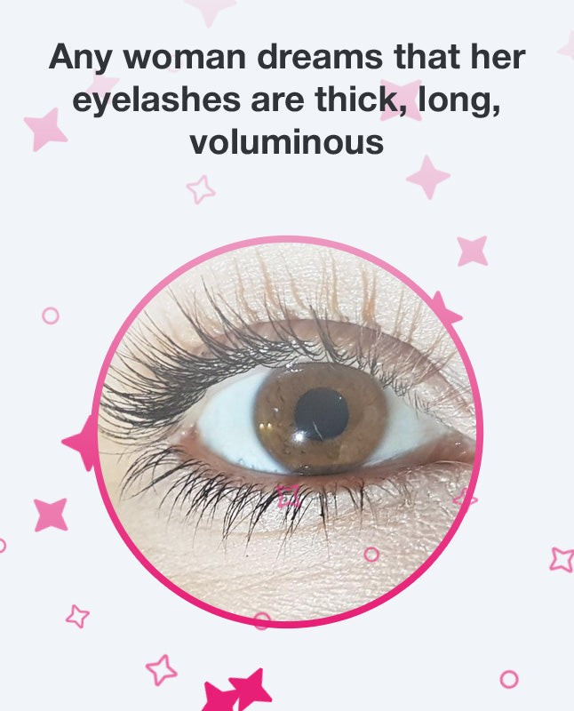 Any woman dreams that her eyelashes are thick, long, voluminous