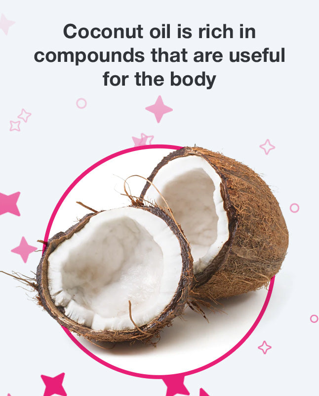 Coconut oil is rich in compounds that are useful for the body
