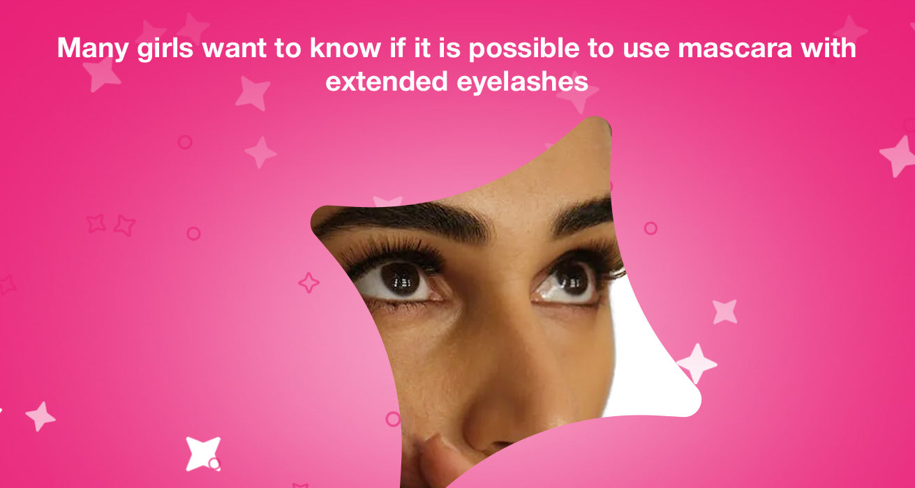 Many girls want to know if it is possible to use mascara with extended eyelashes